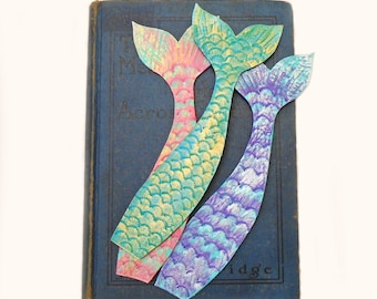 Personalize Bookmark, Customize Mermaid Gift Idea, Mermaid Tail