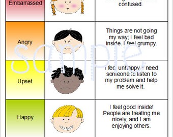 Feelings Chart For Autism