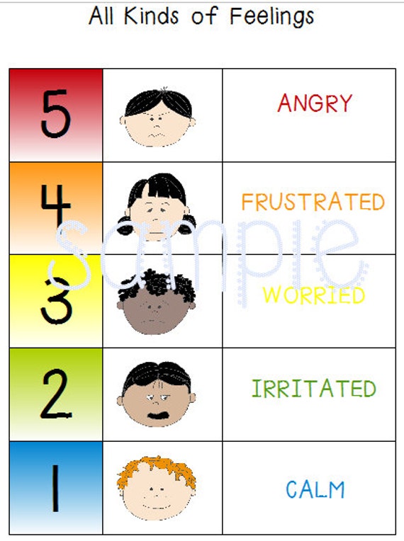 Feelings Chart For Autism