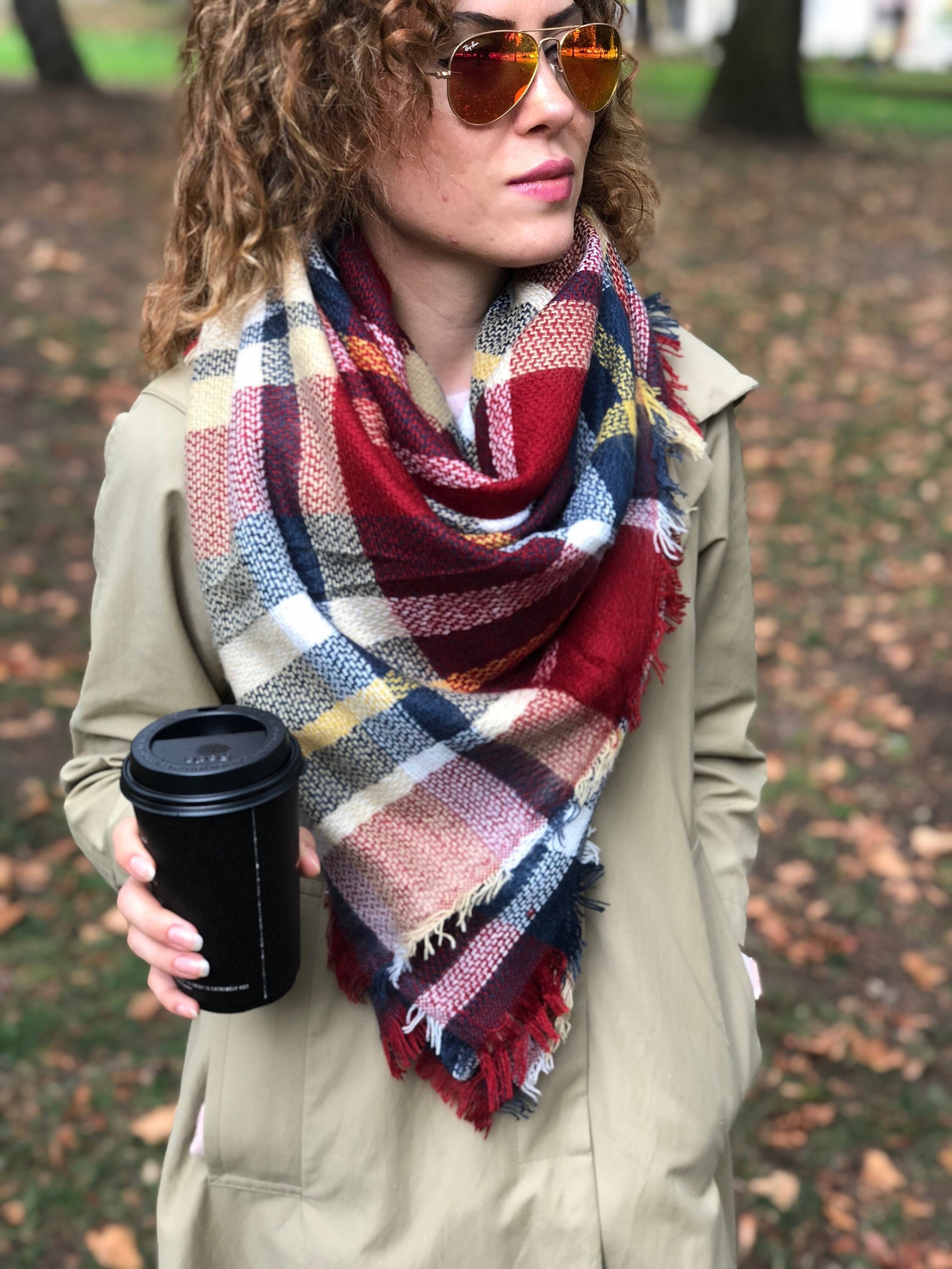 Plaid Scarf Women Fashion Large Plaid Scarf Winter Plaid Etsy