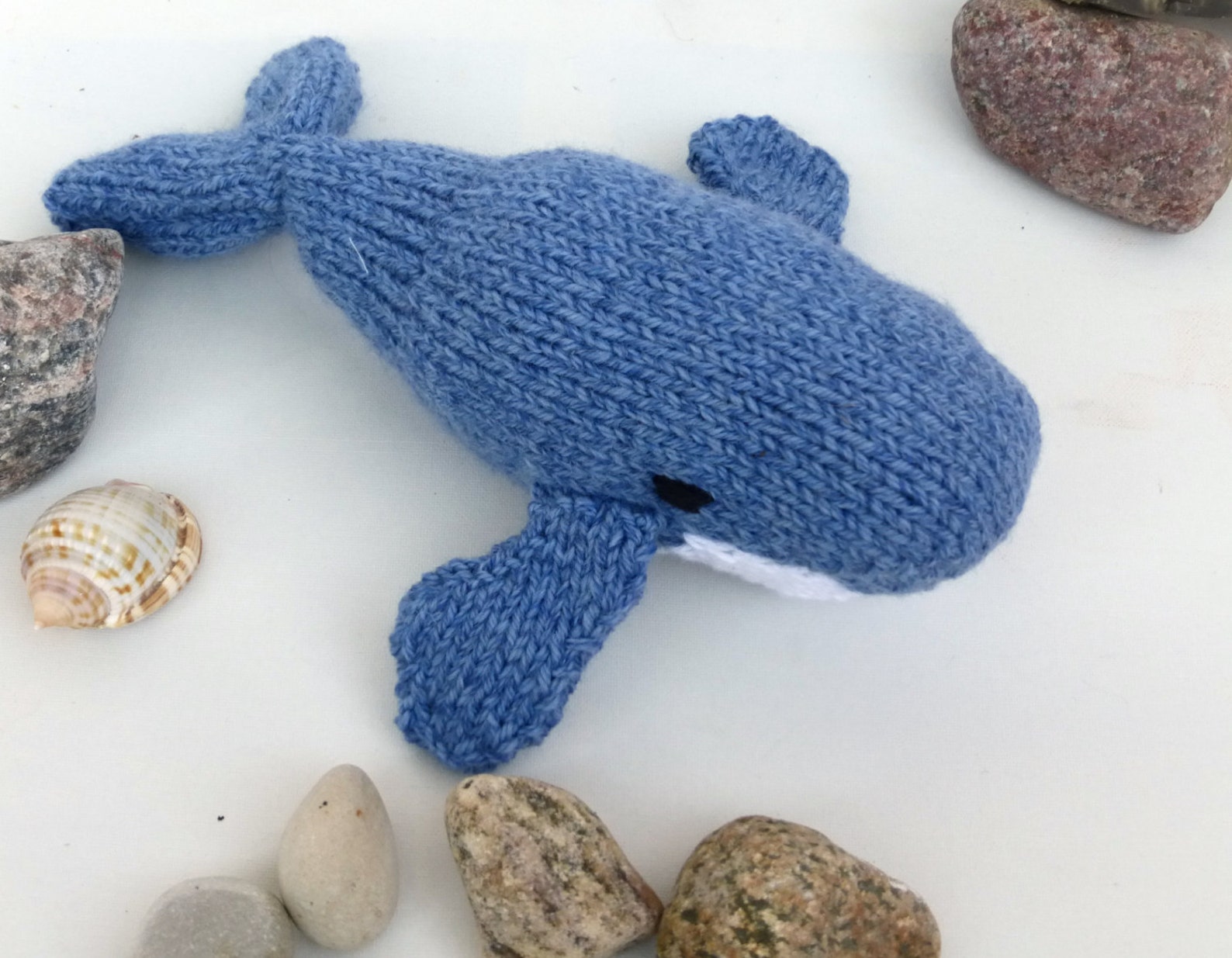 Toy Whale Knitting Pattern PDF instant download to knit your Etsy