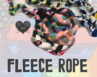 Fleece Rope Braided, by the foot - Customize with hammock, and leaves