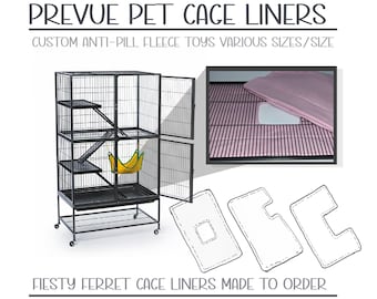 Feisty Ferret 485 Prevue Pet | Anti-pill Fleece Cage Liner | Chinchilla Rat Cage |