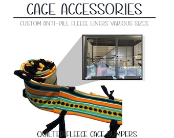 Bumpers for your cage, soft anti-pill fleece or cotton bumpers