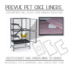 Feisty Ferret 485 Prevue Pet | Anti-pill Fleece Cage Liner | Chinchilla Rat Cage |