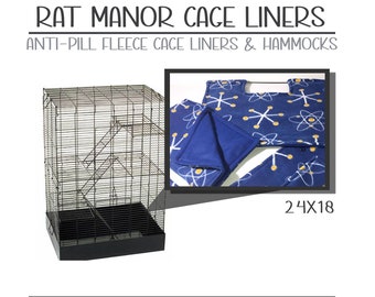 Rat Manor Cage fleece Liners, or Cage Cover