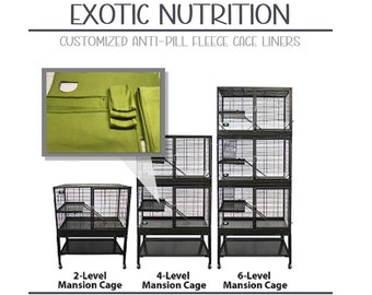 Exotic Nutrition: Mansion in 2,4, and 6 level cage liners