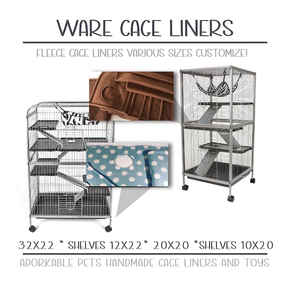 Ware Cage Liners | Living Room Series Ferret Home | 32x20x50