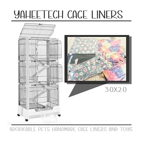 Yaheetech 30x20- Full Cage Set 6- stöckige Kleintierkäfigeinlagen für Chinchilla, Ratte, Degu