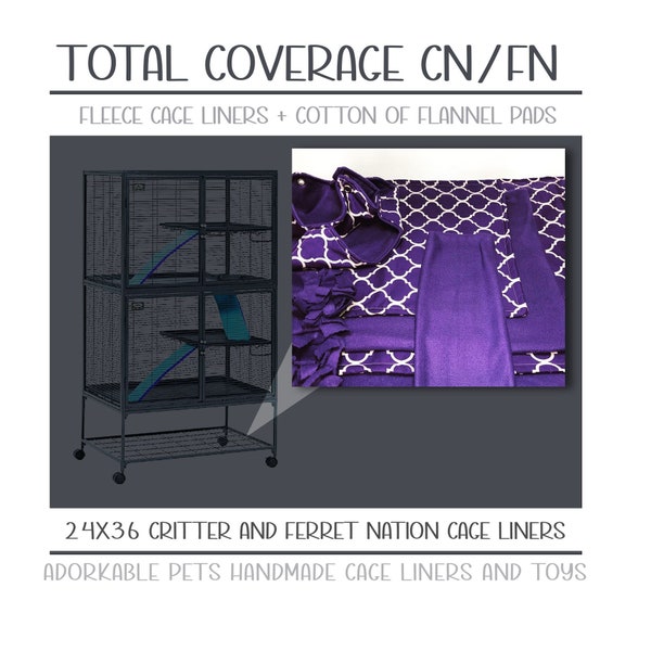 Midwest Critter/Ferret Nation LINER & PADS double the coverage.