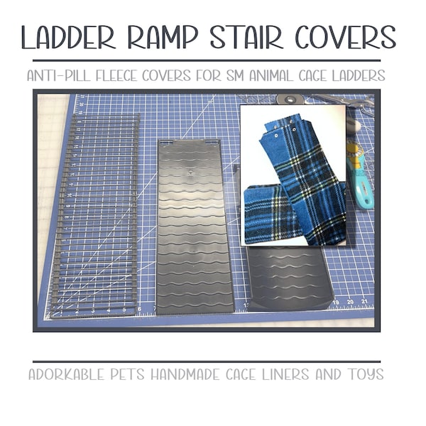 Fleece ramp stair ladder covers