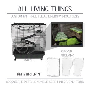 Cage Liners All Living Things Rat Cage Fleece Liners Pillowcase