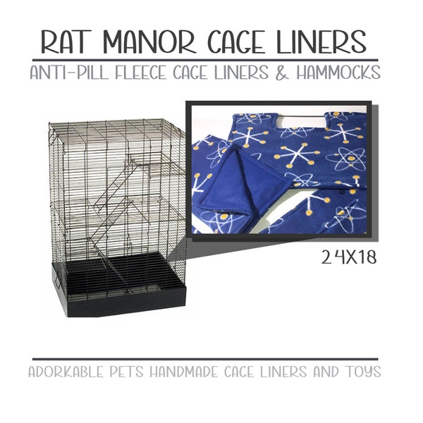Rat Manor Cage fleece Liners, or Cage Cover