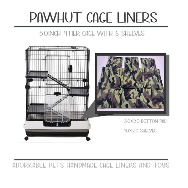 PawHut Moveable Small Animal Cage liners