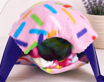Space Pod Cover Set for Sputnik Hides | Handmade Anti-Pill Fleece Covers | Cozy Small Pet Accessories