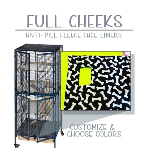 Full Cheeks Cage Liners | Small animal cage liners | Anti-pill Fleece