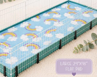 Midwest Guinea Habitat Liner | 24x48 Anti-Pill Fleece Cage Pad, Ramp Cover