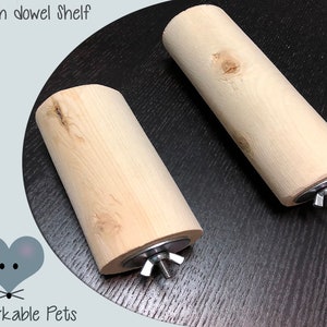 Wood Cage Accessories | Large Wood Perch for Chinchilla, Parrot, Rat, Degu wood accessory toy for small animal pets