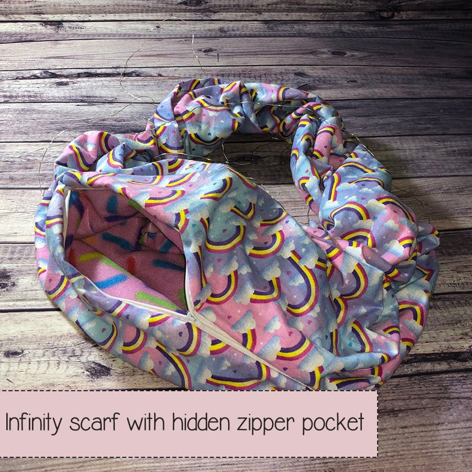 Infinity Scarf With Zipper Pocket Bonding Pouch Pet Carrier Etsy
