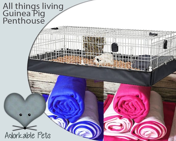 All Living Things Guinea Pig Penthouse Small Pet Habitat Cage Liners for Your Guinea Pig Fleece Cage Liners Made With Absorbent Layers Etsy Canada