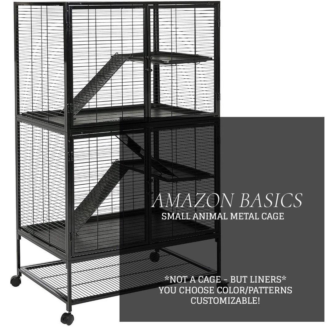 AMAZON Basics Small Animal Cage Liners for Chinchilla, Rats, Fleece