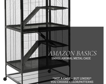 AMAZON basics small animal cage liners for chinchilla, rats, fleece liners pillowcase or pads with absorbent