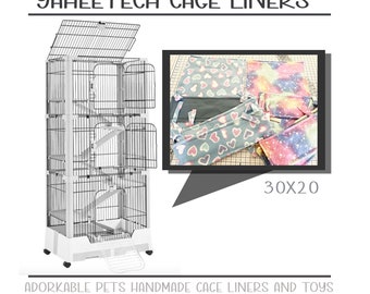 Yaheetech 30x20-  6-level small animal cage liners for chinchilla, Rat, Degu