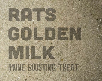 Rat Treat: Golden Milk, and Senior