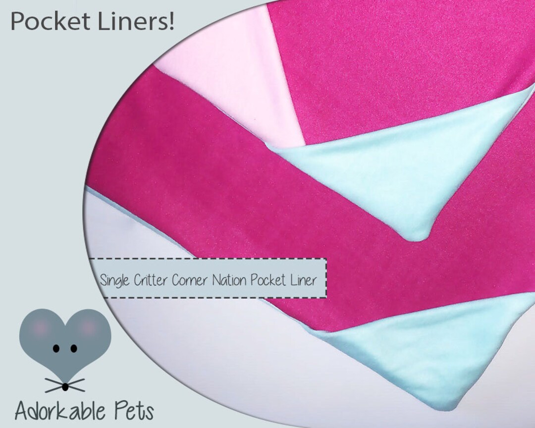 Midwest Critter Nation Pocket Liners Fleece Pillowcase Liners Etsy