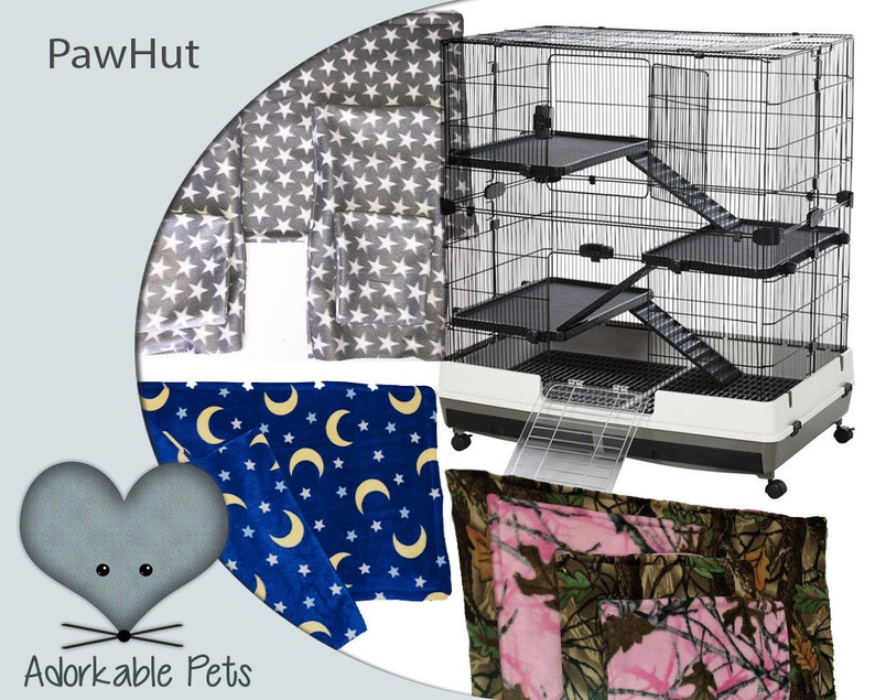 Pawhut Moveable Small Animal Cage With 3 Ramps 3 Platforms Etsy