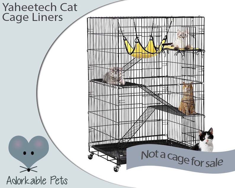 Yaheetech 4 Tier Cat Cage Liners Etsy