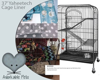 Yaheetech 37'' 3-6 level ferret, rabbit, chinchilla. small animal cage, Liner set for cage accessories