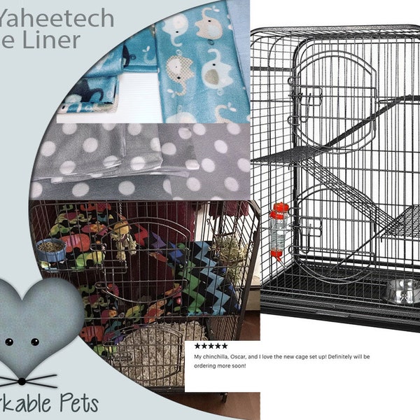 Yaheetech 37'' 3-6 level ferret, rabbit, chinchilla. small animal cage, Liner set for cage accessories