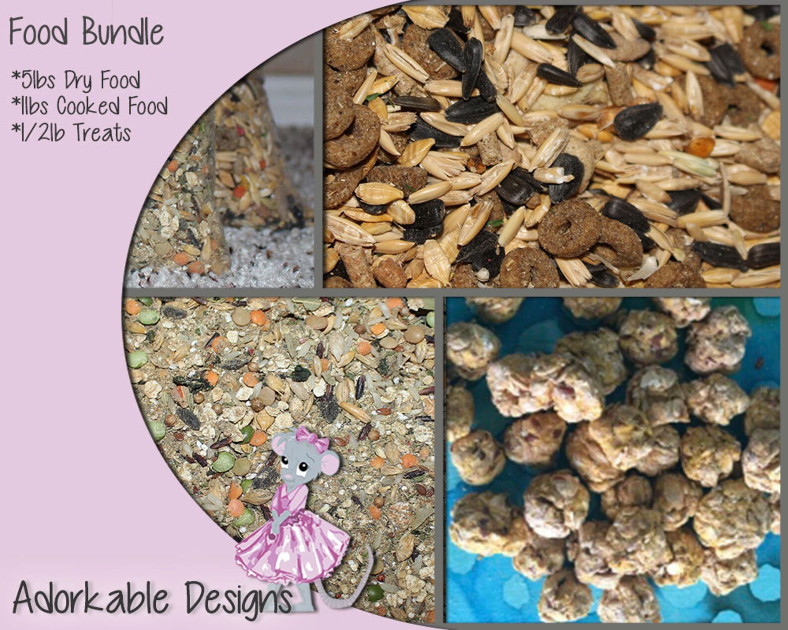 Rodent Diet Bundle of All the Foods Rat Diet Rat Treats Rat Etsy