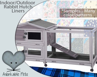 Aivituvin Gutinneen Rabbit Hutch Indoor and Outdoor 62" for Bearded Dragon, Ferret, Bunny, hedgehog cage liners