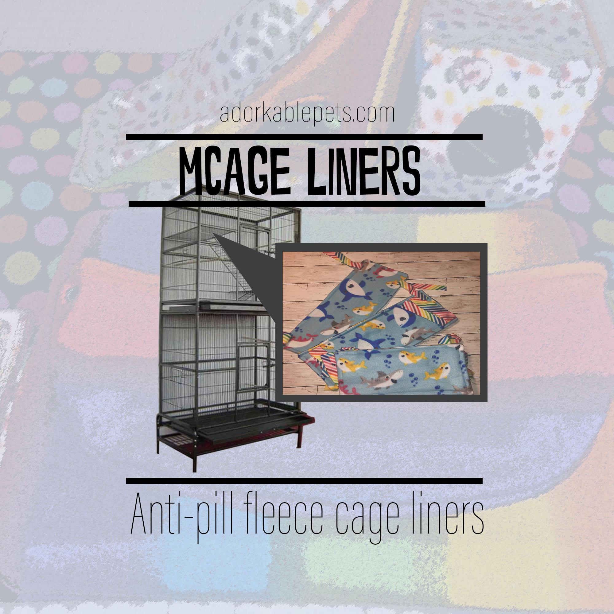 Custom Fleece Cage Liners for Mcage: Washable Small Pet Bedding