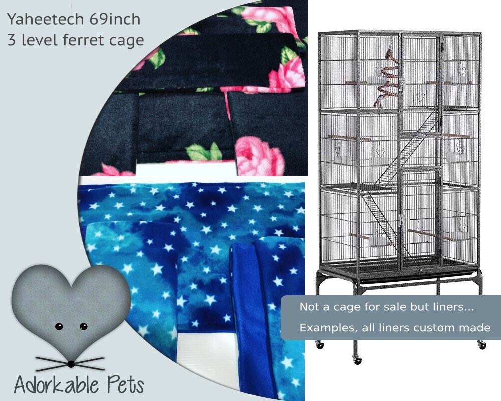 Yaheetech 69inch Large Wrought Iron Ferret Cage Liners Pads Or Etsy