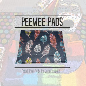 Reusable Pee Wee Pads for Small Animals Dogs and Cats Absorbent Washable Pet Training Pads Soft Leakproof Waterproof Floor Protector