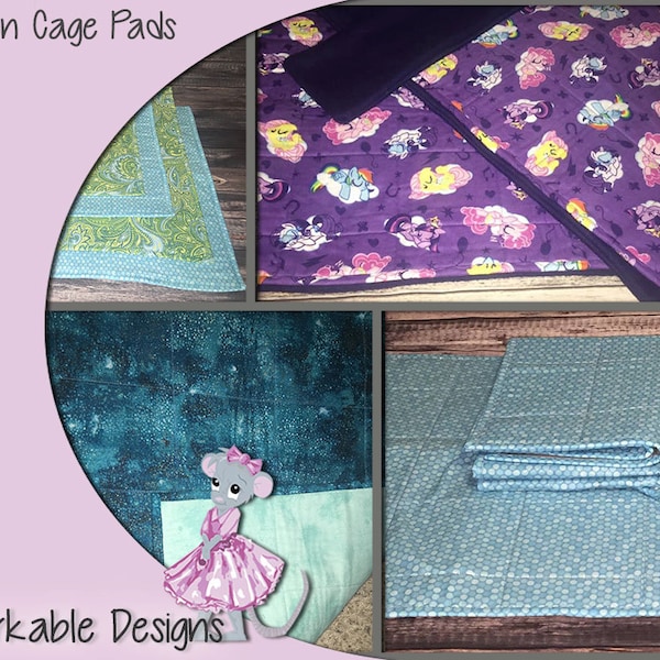 Cage Bedding or dressing, liners custom sizes absorbent layer for rat, chinchilla, ferret, hamster, cage accessory