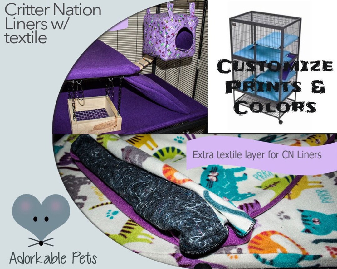 Critter Nation Pillowcase Liners WITH Textile Liner Sewn in Etsy