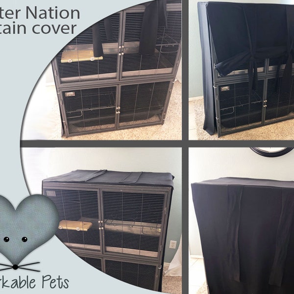 Critter Nation Cage Cover - DENIM