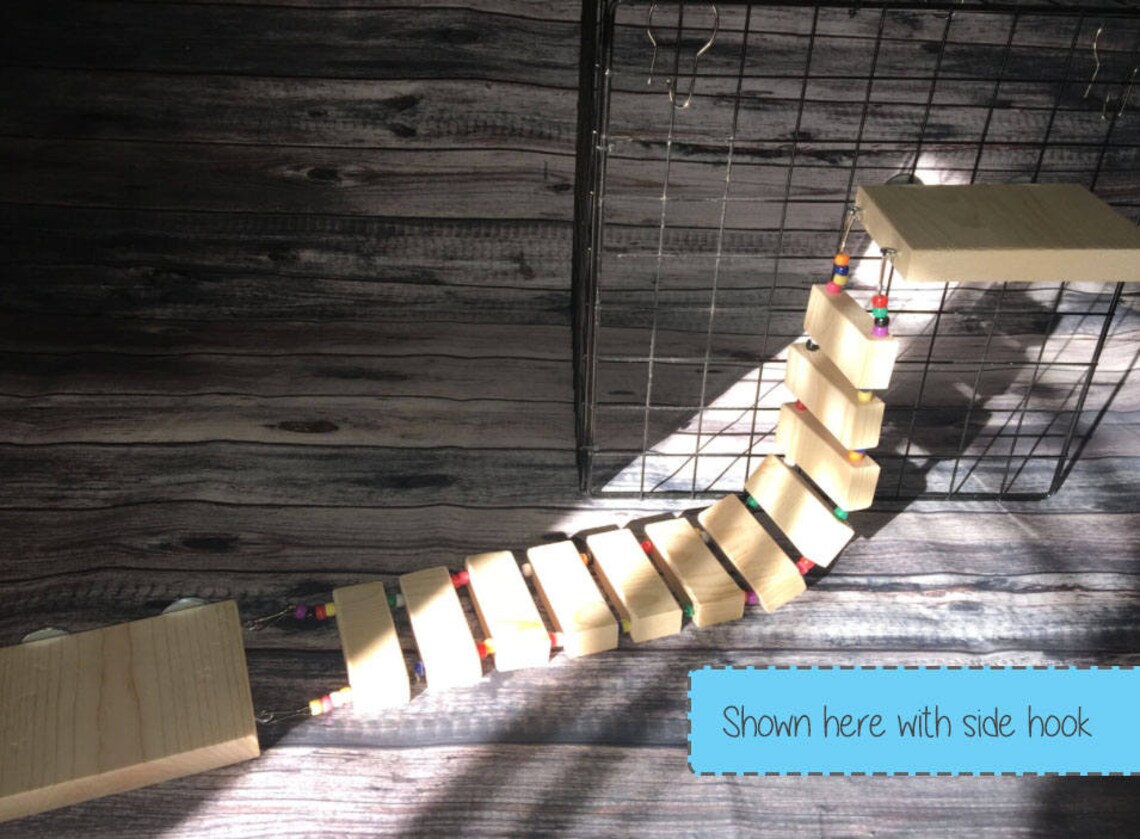 Wood Shelf Rat Toy Wood Shelf with Ladder Rat Toy Rat Etsy