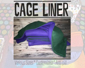 Custom Fleece Cage Liner: Washable Pet Bedding for Small Animals