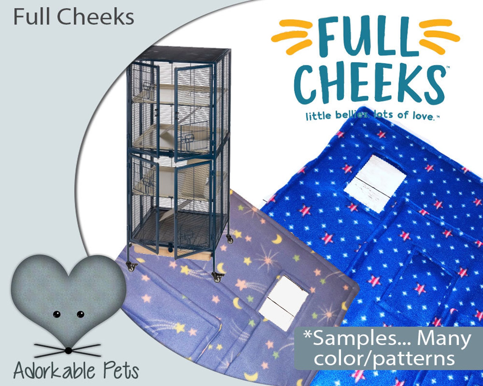 Full Cheeks Climb up High Rise Cage Liners new Small Animal Etsy