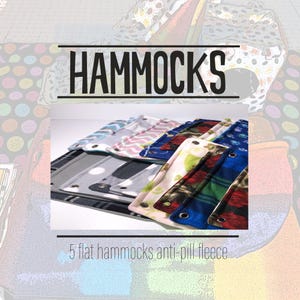 Flat Hammock bundle- 5 flat hammocks in various sizes, great savings and free shipping!