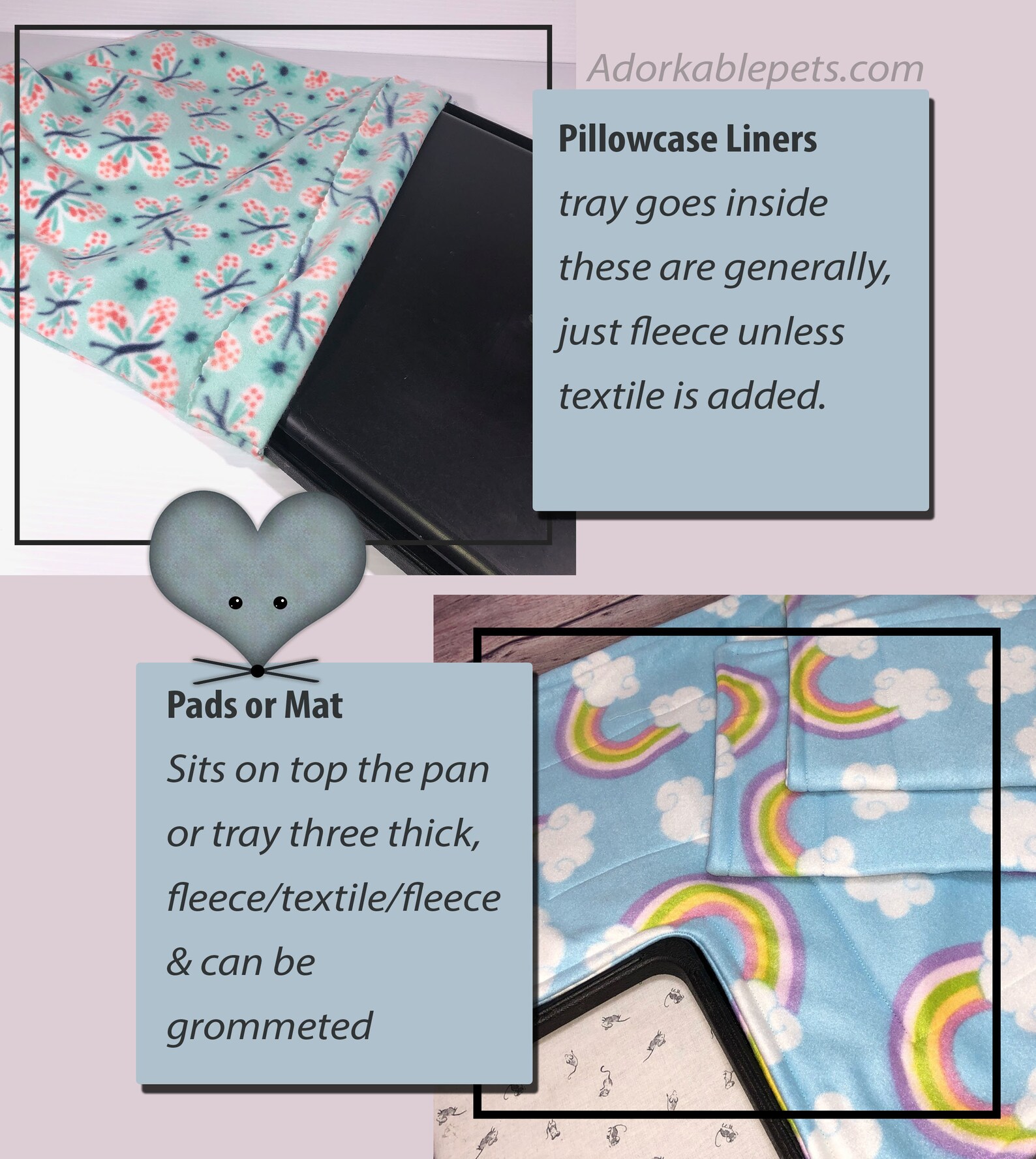 Critter Nation Pillowcase Liner DCN FCN CN Rat Chinchilla Etsy