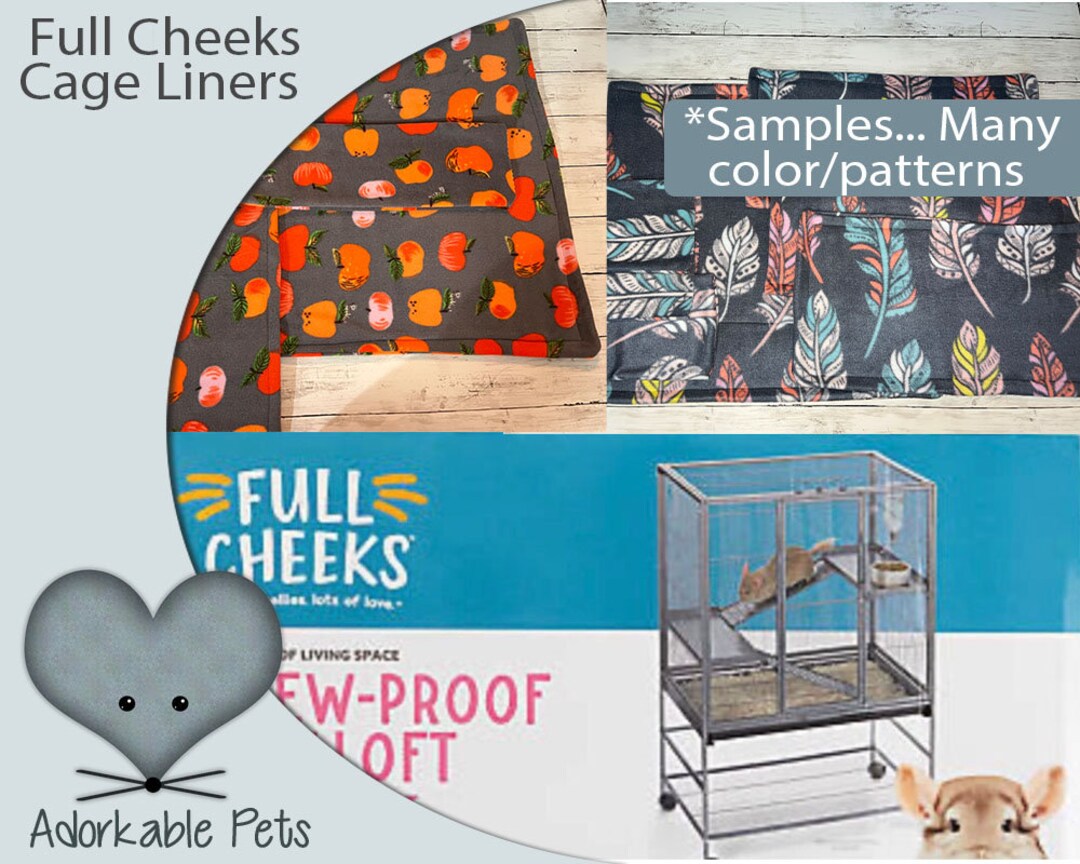 Cage Liners full Cheeks City Loft Cage Liners Fleece Cage Etsy