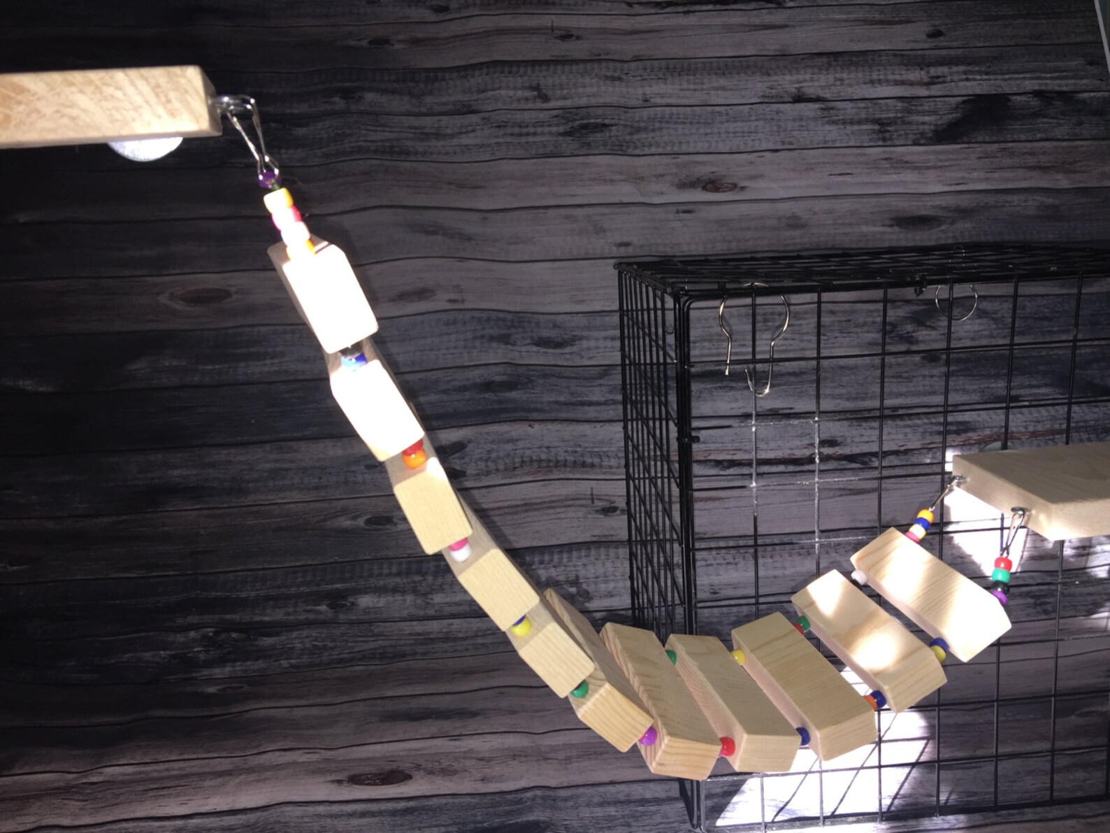 Wood Shelf Rat Toy Wood Shelf With Ladder Rat Toy Rat Etsy