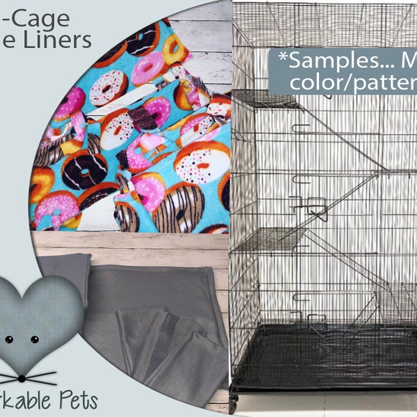 MCage 4 level cage  Levels Ferret Chinchilla Sugar Glider Rats Animal Cage Fleece liner cage set