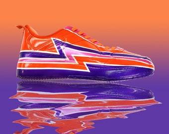 Orange Lightning - Custom Sneakers